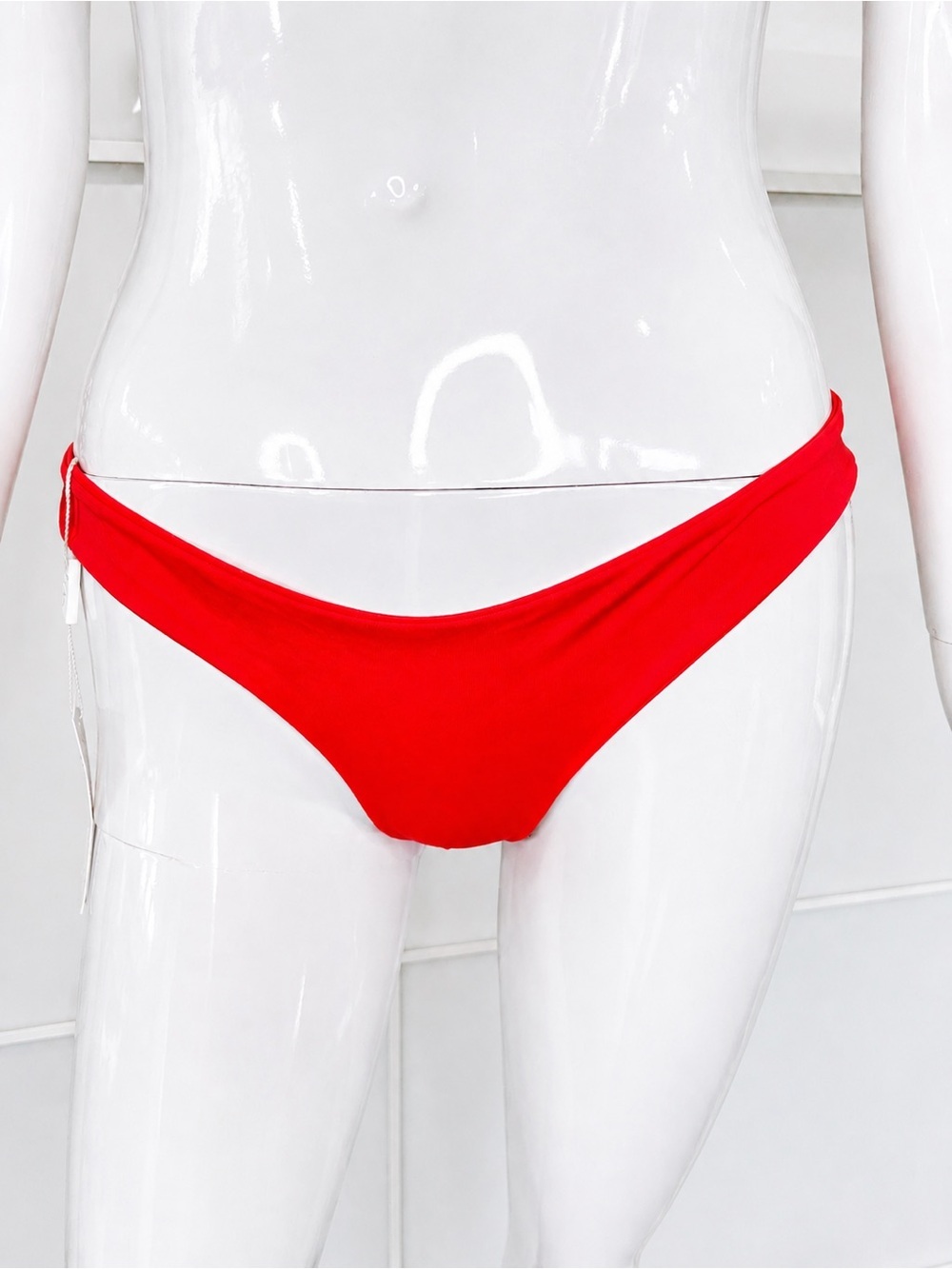💦 FRANKIES BIKINIS NWT (unworn) Marina Neon Coral Cheeky Bikini Bottom Sz Small
